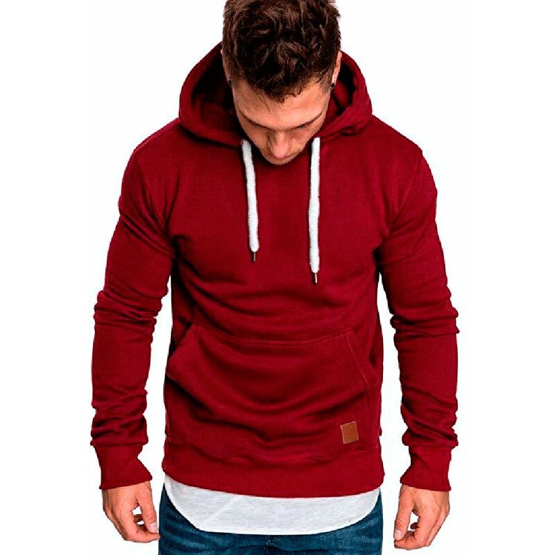 Sudaderas con capucha para hombre Sudadera con capucha Moda casual Manga larga Sudaderas con capucha,Borgona, M
Sudaderas con capucha para hombre Sudadera con capucha Moda casual Manga larga Sudaderas con capucha,Borgona, M