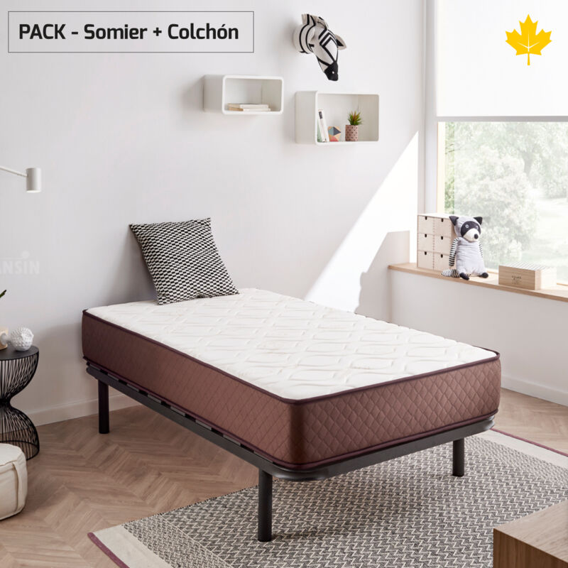 Pack Colchón + Somier Descansín | 70 x 190 | Gran Transpirabilidad | Silencioso | Maximiza tu Descanso
Pack Colchón + Somier Descansín | 70 x 190 | Gran Transpirabilidad | Silencioso | Maximiza tu Descanso