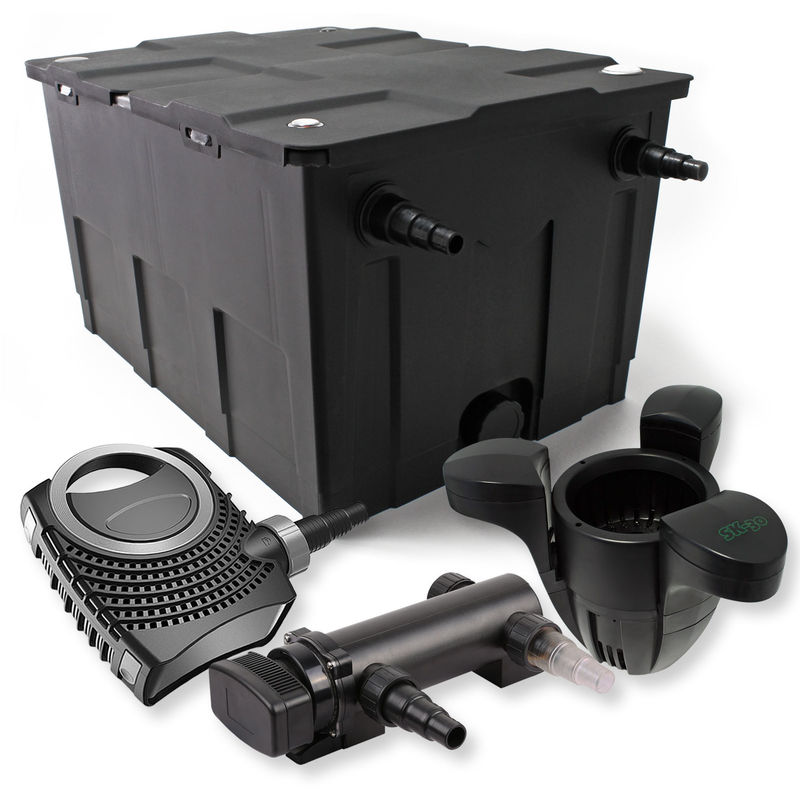 Wiltec - SunSun 1-Kammer Filter Set für 60000l mit 18W UVC 3er Teich Klärer NEO7000 50W Pumpe und Skimmer
Wiltec - SunSun 1-Kammer Filter Set für 60000l mit 18W UVC 3er Teich Klärer NEO7000 50W Pumpe und Skimmer