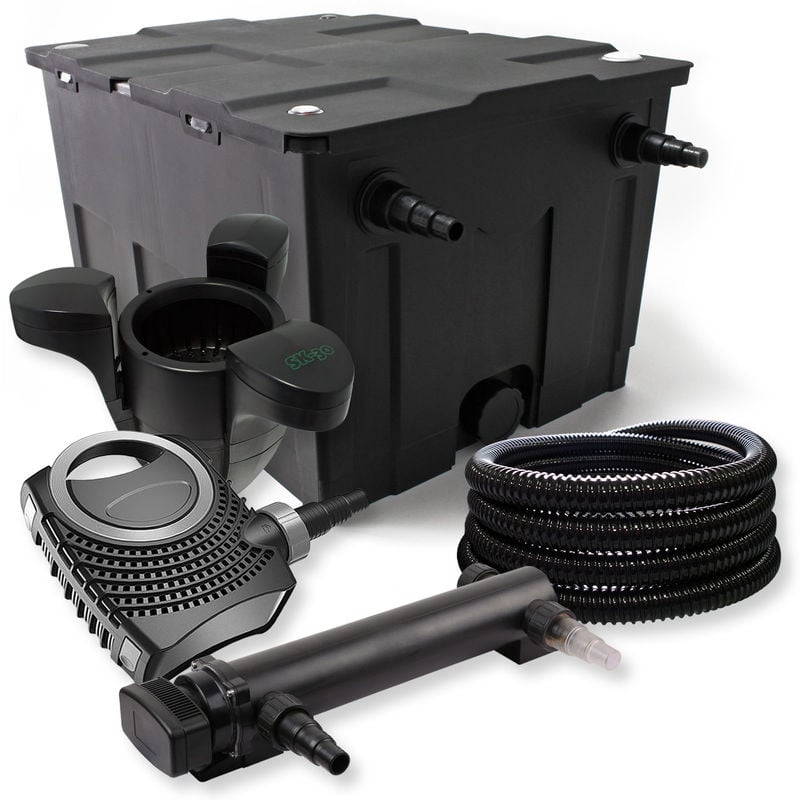 Wiltec - SunSun 1 de cámara filtros para 60.000l con 24W UV clarificador neo7000 50W Bomba Manguera y skimmer
Wiltec - SunSun 1 de cámara filtros para 60.000l con 24W UV clarificador neo7000 50W Bomba Manguera y skimmer