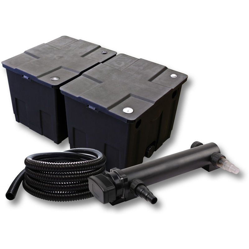 Wiltec - SunSun 2 cámara filtro para 60.000l Estanque con 24W UVC 3 Clarificador y 5m manguera jardin
Wiltec - SunSun 2 cámara filtro para 60.000l Estanque con 24W UVC 3 Clarificador y 5m manguera jardin