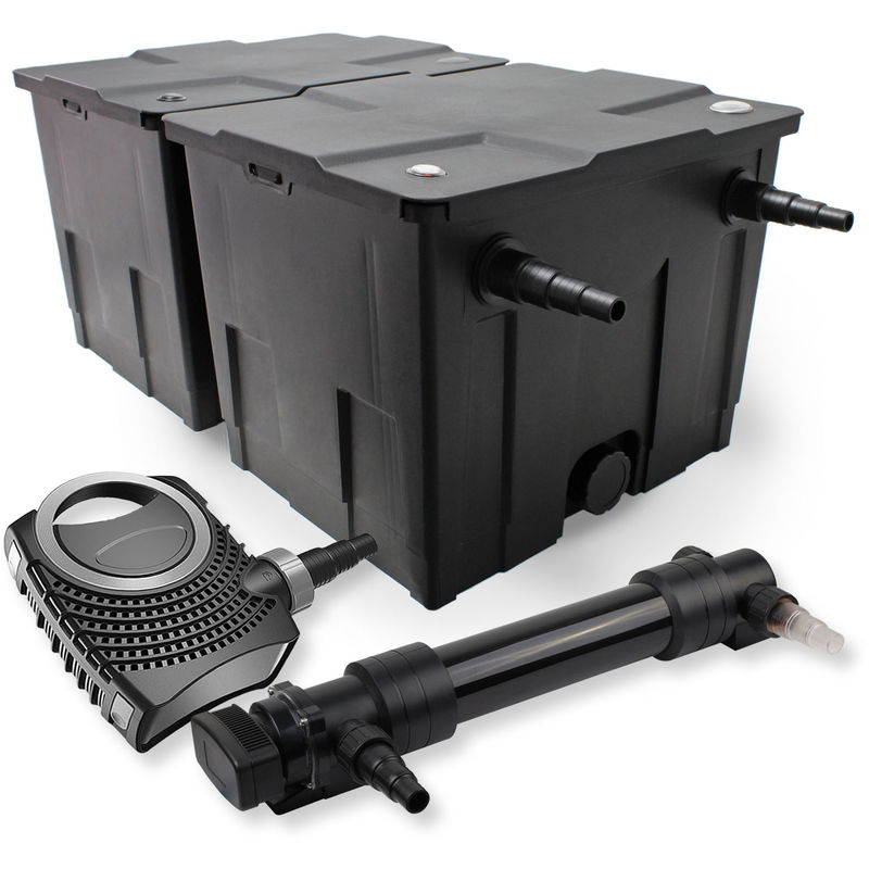 Wiltec - SunSun 2 cámara filtro Set 60.000l 36W UVC 6 Clarificador neo10000 80W Bomba jardin
Wiltec - SunSun 2 cámara filtro Set 60.000l 36W UVC 6 Clarificador neo10000 80W Bomba jardin