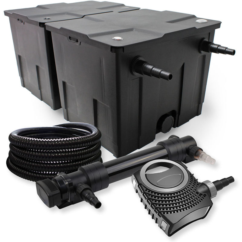 Wiltec - SunSun 2 cámara filtro Set 60.000l 36W UVC 6 Clarificador neo8000 70W Bomba Manguera jardin
Wiltec - SunSun 2 cámara filtro Set 60.000l 36W UVC 6 Clarificador neo8000 70W Bomba Manguera jardin