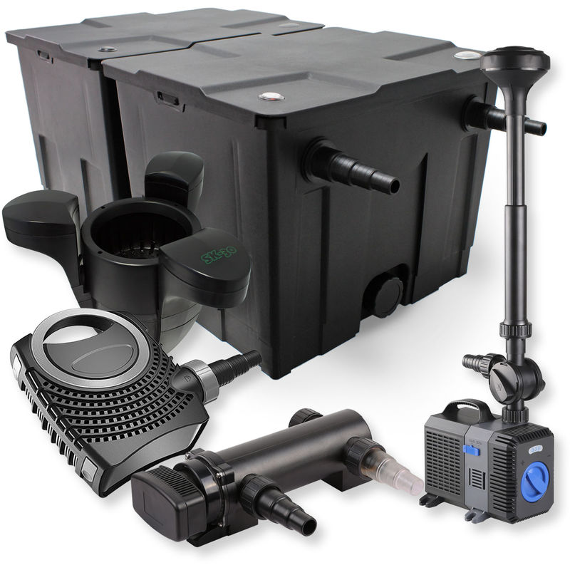 Wiltec - SunSun 2 de cámara filtro Set 60000l 18W UVC Clarificador neo8000 70W Bomba Fuente Jardin
Wiltec - SunSun 2 de cámara filtro Set 60000l 18W UVC Clarificador neo8000 70W Bomba Fuente Jardin