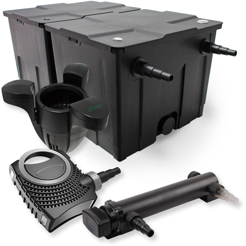 Wiltec - SunSun 2 de cámara filtro Set 60.000l 24W UVC 3 Clarificador neo8000 70W Bomba Skimmer jardin
Wiltec - SunSun 2 de cámara filtro Set 60.000l 24W UVC 3 Clarificador neo8000 70W Bomba Skimmer jardin