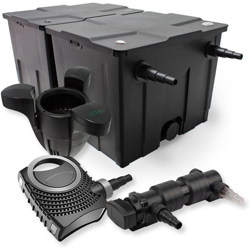Wiltec - SunSun 2 de cámara filtro Set 60.000l 24W UVC 6 Clarificador neo7000 50W Bomba Skimmer jardin
Wiltec - SunSun 2 de cámara filtro Set 60.000l 24W UVC 6 Clarificador neo7000 50W Bomba Skimmer jardin