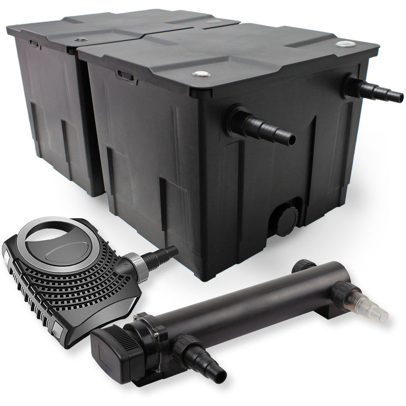 Wiltec - SunSun 2 de cámara filtro Set 60.000 l, 36W UVC 3 Clarificador neo8000 70W Bomba jardin
Wiltec - SunSun 2 de cámara filtro Set 60.000 l, 36W UVC 3 Clarificador neo8000 70W Bomba jardin