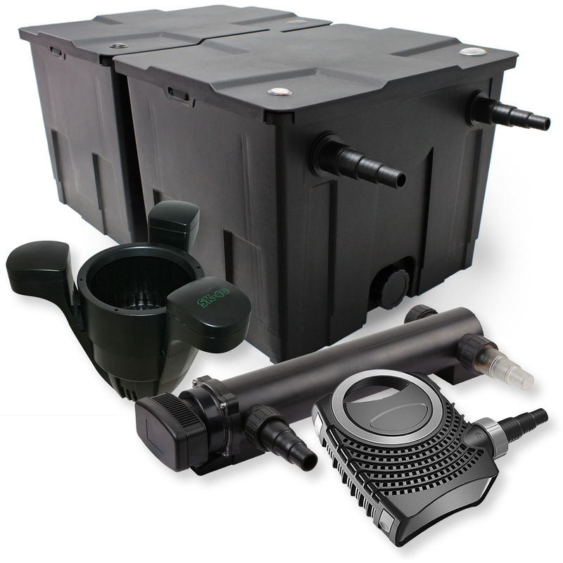 Wiltec - SunSun 2 de cámara filtro Set 60.000l 36W UVC 3 Clarificador neo8000 70W Bomba Skimmer jardin
Wiltec - SunSun 2 de cámara filtro Set 60.000l 36W UVC 3 Clarificador neo8000 70W Bomba Skimmer jardin