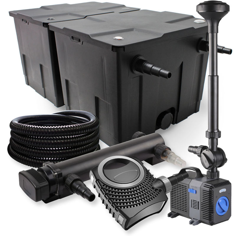 Wiltec - SunSun 2 de cámara filtro Set 60000l 36W UVC Clarificador neo10000 80W Bomba Fuente Manguera Jardin
Wiltec - SunSun 2 de cámara filtro Set 60000l 36W UVC Clarificador neo10000 80W Bomba Fuente Manguera Jardin