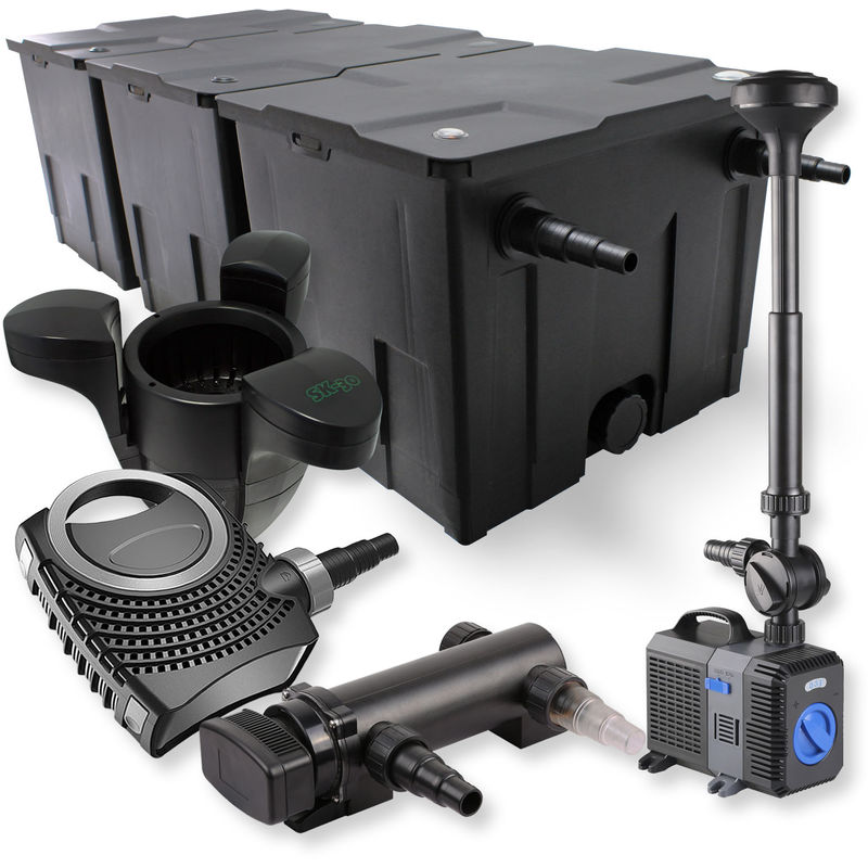 Wiltec - SunSun 3-Cámaras Filtro 90000l 18W UVC Clarificador NEO7000 50W bomba fuente Skimmer jardin
Wiltec - SunSun 3-Cámaras Filtro 90000l 18W UVC Clarificador NEO7000 50W bomba fuente Skimmer jardin
