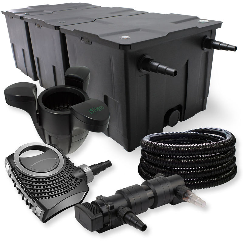 Wiltec - SunSun 3-Cámaras Filtro 90000l 18W UVC Clarificador NEO8000 Bomba 70W manguera skimmer jardin
Wiltec - SunSun 3-Cámaras Filtro 90000l 18W UVC Clarificador NEO8000 Bomba 70W manguera skimmer jardin