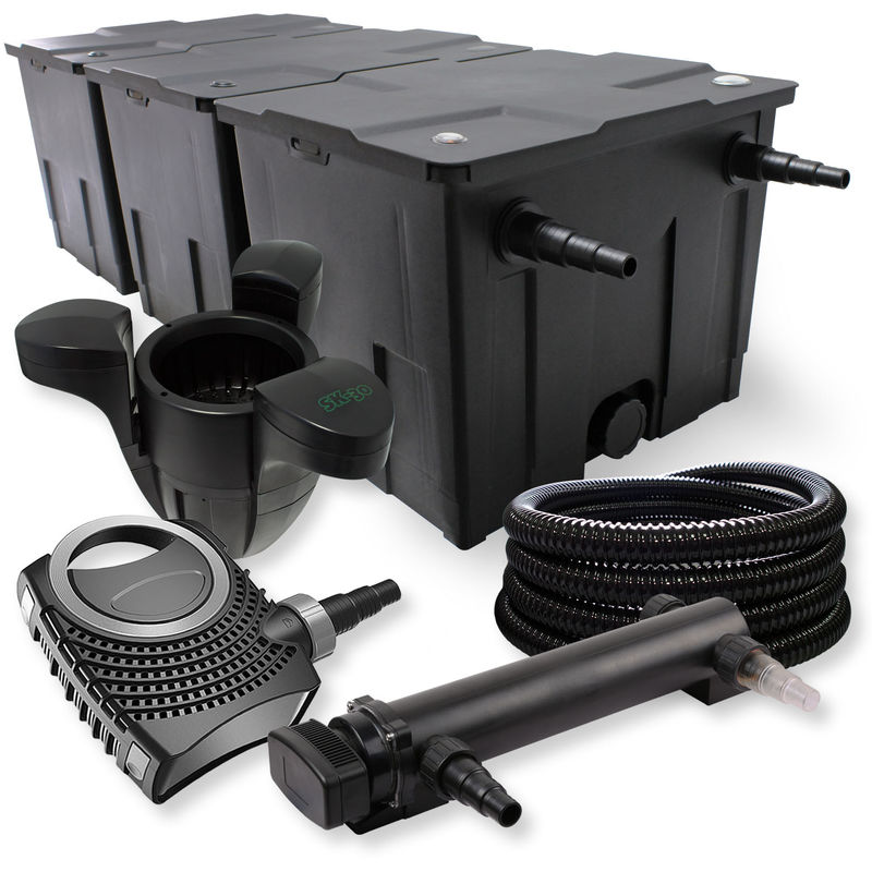 Wiltec - SunSun 3-Cámaras Filtro 90000l 24W UVC Clarificador NEO8000 Bomba 70W manguera skimmer jardin
Wiltec - SunSun 3-Cámaras Filtro 90000l 24W UVC Clarificador NEO8000 Bomba 70W manguera skimmer jardin