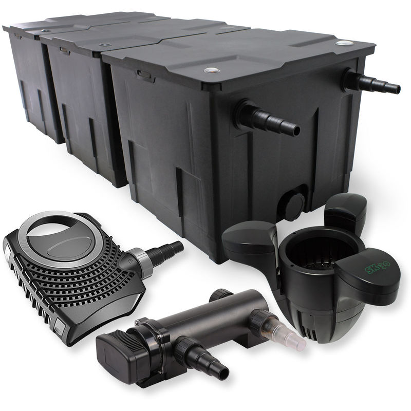 Wiltec - SunSun 3-Cámaras Filtro Set 90000l Clarificador 18W UVC NEO7000 Bomba Skimmer jardin
Wiltec - SunSun 3-Cámaras Filtro Set 90000l Clarificador 18W UVC NEO7000 Bomba Skimmer jardin