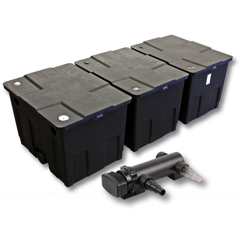 Wiltec - SunSun 3 Cámaras Juego de filtros para 90000l Estanque con 18W UVC 3 Clarificador Jardin
Wiltec - SunSun 3 Cámaras Juego de filtros para 90000l Estanque con 18W UVC 3 Clarificador Jardin