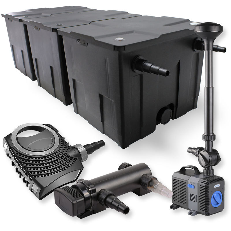 Wiltec - SunSun 3 Cámaras Filtro 90000l 18W UVC Clarificador NEO8000 70W Bomba Fuente jardin
Wiltec - SunSun 3 Cámaras Filtro 90000l 18W UVC Clarificador NEO8000 70W Bomba Fuente jardin