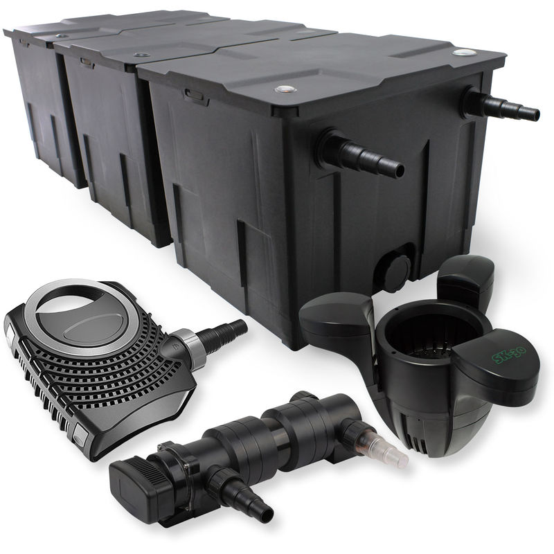 Wiltec - SunSun 3 Cámaras Filtro 90000l 24W UVC 6 Clarificador NEO8000 70W Bomba Skimmer jardin
Wiltec - SunSun 3 Cámaras Filtro 90000l 24W UVC 6 Clarificador NEO8000 70W Bomba Skimmer jardin