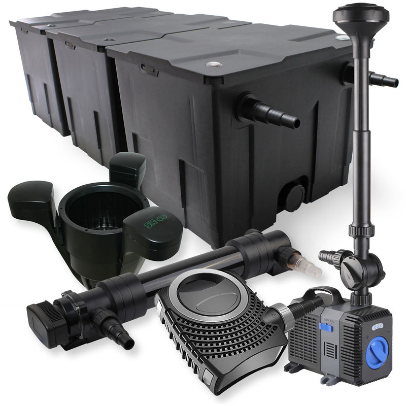 Wiltec - SunSun 3 Cámaras Filtro 90000l 36W UVC Clarificador NEO8000 70W Bomba Fuente Skimmer jardin
Wiltec - SunSun 3 Cámaras Filtro 90000l 36W UVC Clarificador NEO8000 70W Bomba Fuente Skimmer jardin