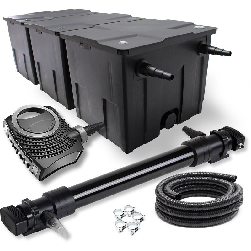 Wiltec - SunSun CBF-350C CUV-672 72W SET NEO12000 Bomba Manguera Set de filtro para estanque
Wiltec - SunSun CBF-350C CUV-672 72W SET NEO12000 Bomba Manguera Set de filtro para estanque