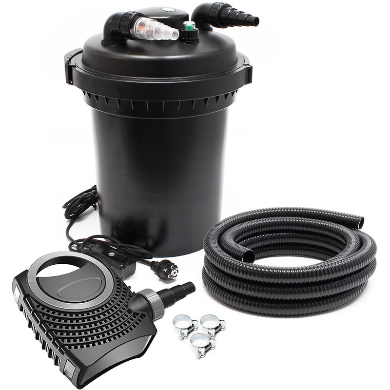 SunSun CPF-500 SET 30000l 11W UVC NEO6000 Bomba Manguera Set de filtro para estanque
SunSun CPF-500 SET 30000l 11W UVC NEO6000 Bomba Manguera Set de filtro para estanque