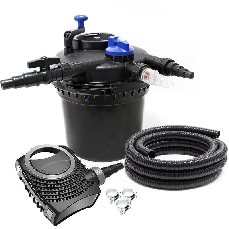 SunSun CPF-5000 SET 8000l 11W UVC NEO3800 Bomba Manguera Set de filtro para estanque
SunSun CPF-5000 SET 8000l 11W UVC NEO3800 Bomba Manguera Set de filtro para estanque