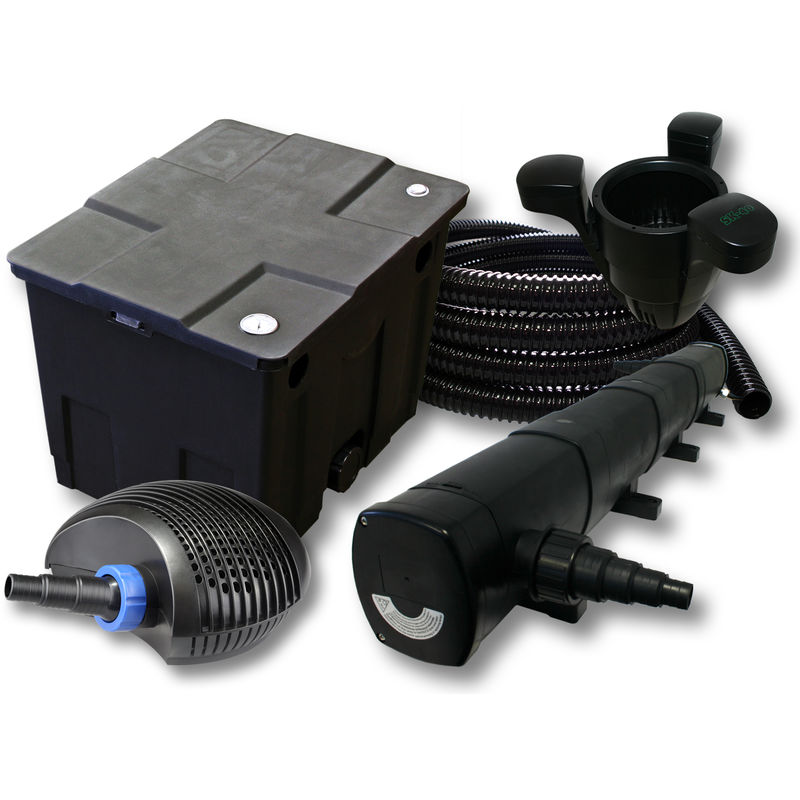 Wiltec - SunSun filtro 12.000l Estanque con 72W Clarificador y CTF Eco Bomba con 20W 25m tubo Skimmer SK40
Wiltec - SunSun filtro 12.000l Estanque con 72W Clarificador y CTF Eco Bomba con 20W 25m tubo Skimmer SK40