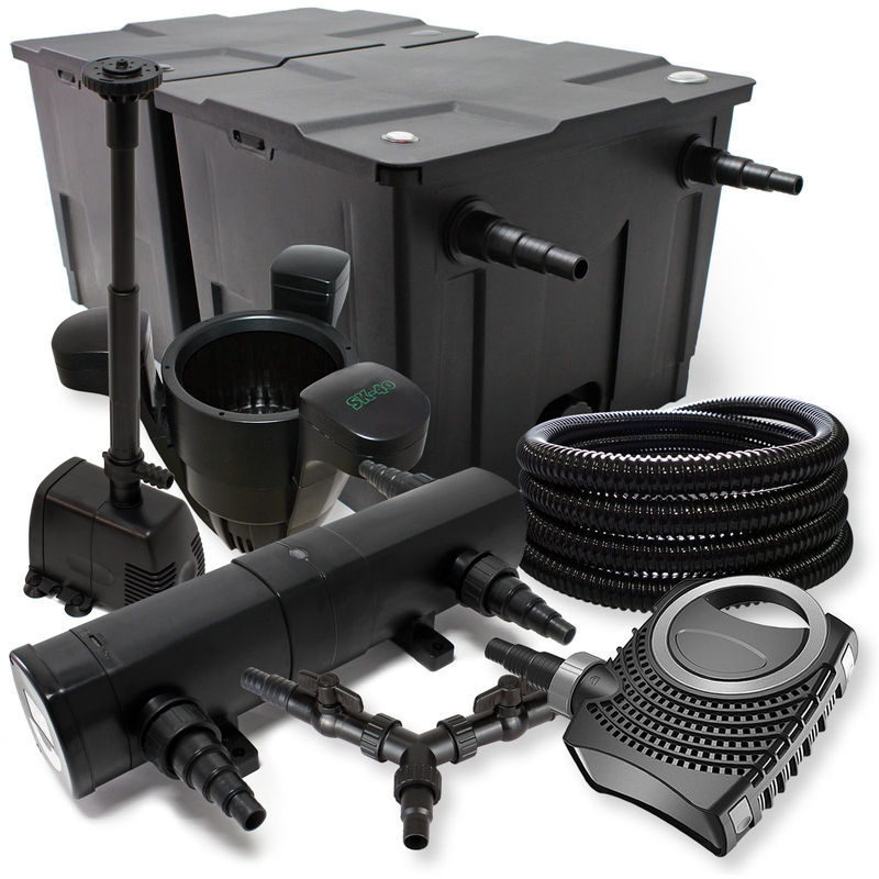 Wiltec - SunSun filtro 60000l Estanque 18W Clarificador neo10000 80W Bomba 25m Manguera Skimmer fuente jardin
Wiltec - SunSun filtro 60000l Estanque 18W Clarificador neo10000 80W Bomba 25m Manguera Skimmer fuente jardin