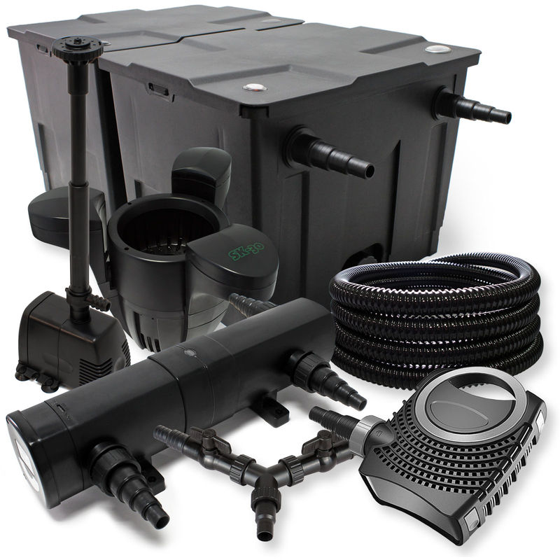 Wiltec - SunSun filtro 60000l Estanque 18W Clarificador neo8000 70W Bomba 25m Manguera Skimmer fuente jardin
Wiltec - SunSun filtro 60000l Estanque 18W Clarificador neo8000 70W Bomba 25m Manguera Skimmer fuente jardin