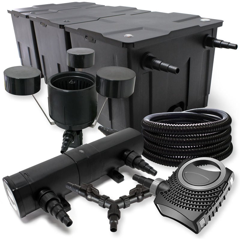 Wiltec - SunSun filtro 90000l Estanque 18W clarificador neo10000 80W Bomba 25m Manguera Skimmer
Wiltec - SunSun filtro 90000l Estanque 18W clarificador neo10000 80W Bomba 25m Manguera Skimmer