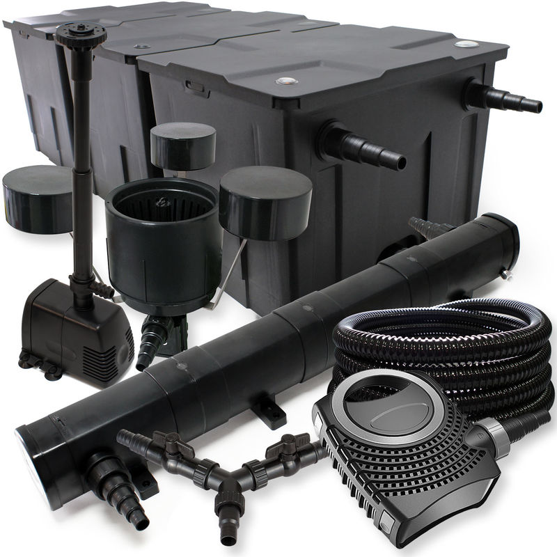 Wiltec - SunSun filtro 90000l Estanque 72W clarificador neo8000 70W Bomba 25m Manguera Skimmer fuente jardin
Wiltec - SunSun filtro 90000l Estanque 72W clarificador neo8000 70W Bomba 25m Manguera Skimmer fuente jardin