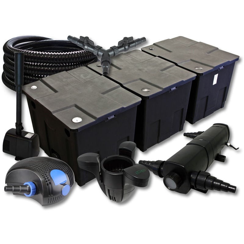 Wiltec - SunSun filtro 90000l Estanque con 24 W clarificador 100 W ECO Bomba 25 m tubo Skimmer fuente jardin
Wiltec - SunSun filtro 90000l Estanque con 24 W clarificador 100 W ECO Bomba 25 m tubo Skimmer fuente jardin