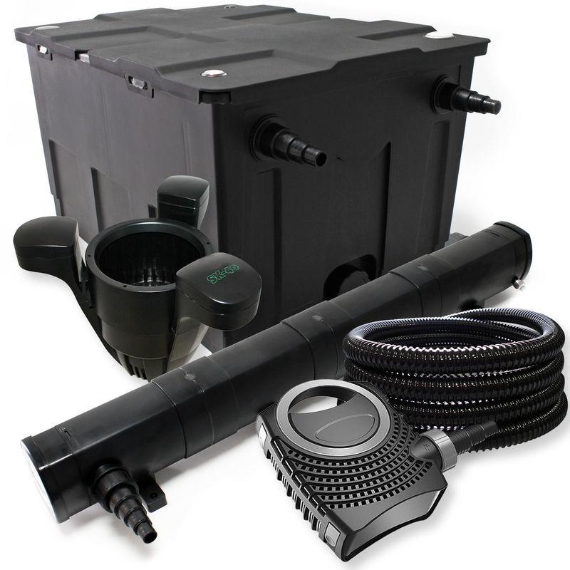 SunSun filtro estanque bio 60.000 l 72W UVC clarificador bomba manguera de 25 m y skimmer jardin
SunSun filtro estanque bio 60.000 l 72W UVC clarificador bomba manguera de 25 m y skimmer jardin