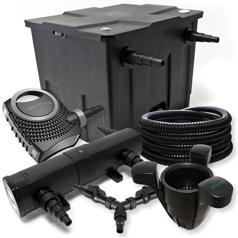 SunSun filtros para 12.000 l Estanque 36 W Clarificador neo8000 70 W Bomba 25 m tubo Skimmer SK40
SunSun filtros para 12.000 l Estanque 36 W Clarificador neo8000 70 W Bomba 25 m tubo Skimmer SK40