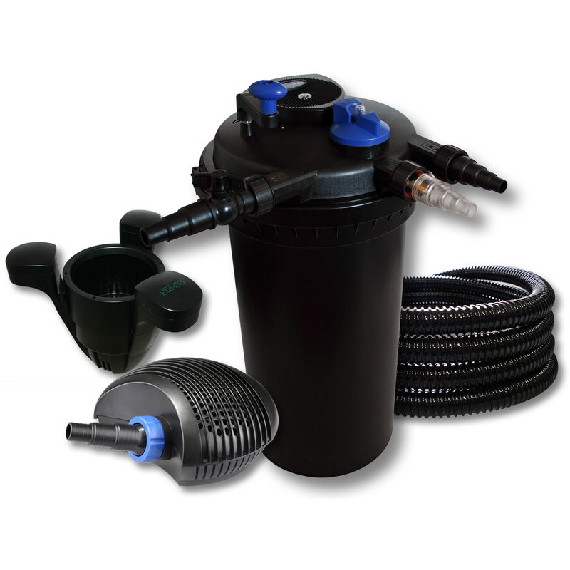 Wiltec - SunSun Kit filtro presión estanque Clarificador 18W UVC 40W Bomba 25m Manguera Skimmer SK40 jardin
Wiltec - SunSun Kit filtro presión estanque Clarificador 18W UVC 40W Bomba 25m Manguera Skimmer SK40 jardin