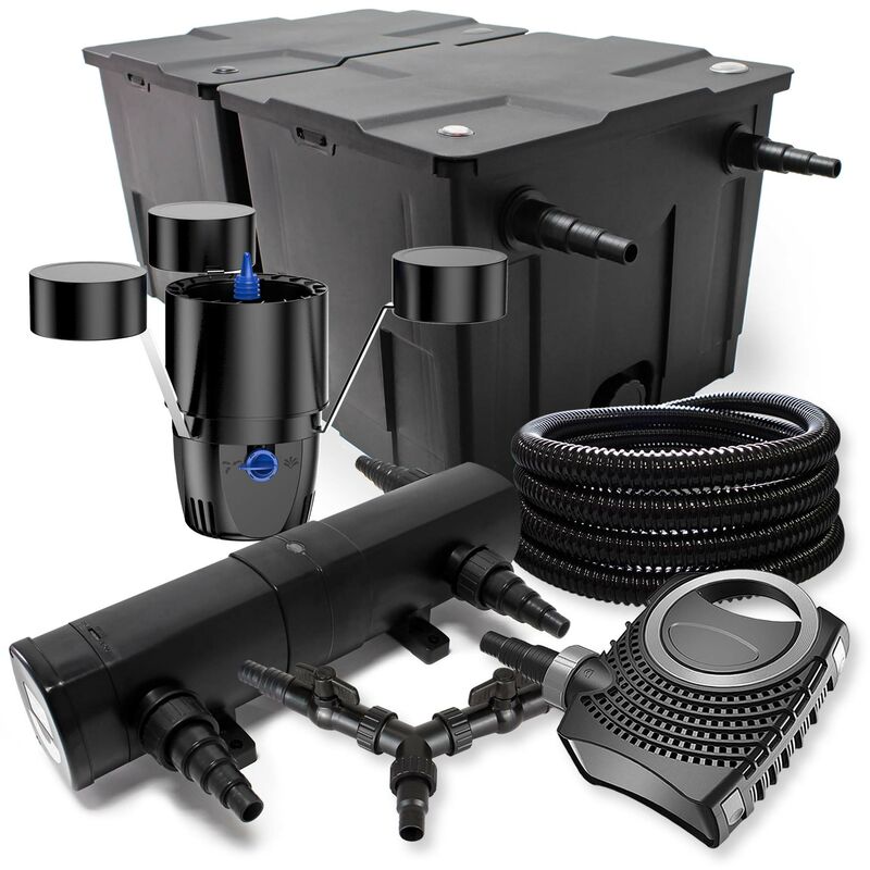 Wiltec - SunSun Kit Filtración estanque 60000l 36 W Clarificador neo10000 80 W bomba 25 m manguera skimmer
Wiltec - SunSun Kit Filtración estanque 60000l 36 W Clarificador neo10000 80 W bomba 25 m manguera skimmer