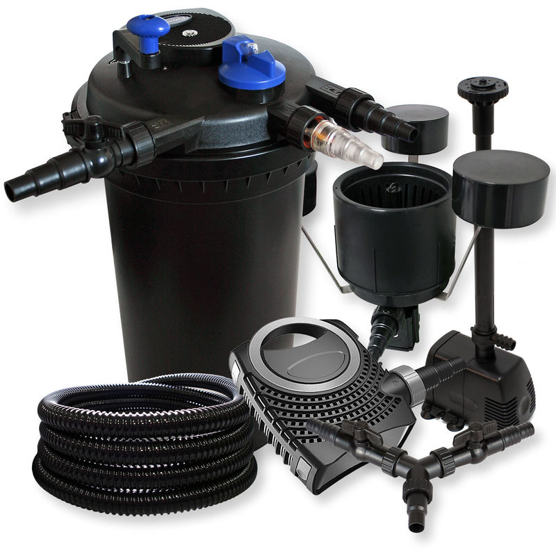 Wiltec - SunSun Kit Filtración estanque presión 30000L 18W UVC neo10000 80W bomba 25m manguera skimmer fuente
Wiltec - SunSun Kit Filtración estanque presión 30000L 18W UVC neo10000 80W bomba 25m manguera skimmer fuente