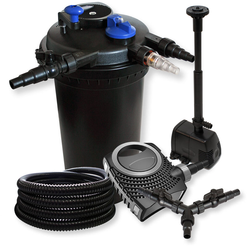 Wiltec - SunSun Kit Filtración estanque presión 30000L 18W UVC neo8000 bomba 25m tubo fuente jardin
Wiltec - SunSun Kit Filtración estanque presión 30000L 18W UVC neo8000 bomba 25m tubo fuente jardin