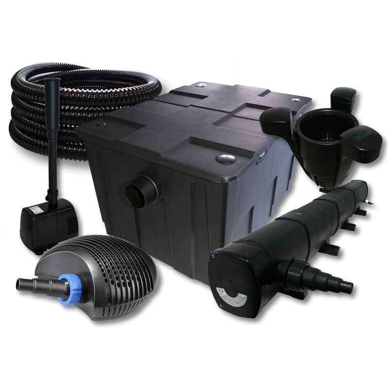Wiltec - SunSun Kit Filtro estanque 60000l 72W Clarificador 40W bomba 25m manguera skimmer fuente jardin
Wiltec - SunSun Kit Filtro estanque 60000l 72W Clarificador 40W bomba 25m manguera skimmer fuente jardin