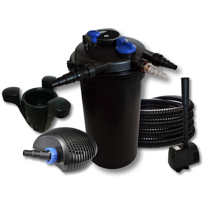 Wiltec - SunSun Kit filtro presión estanques 30000L clarificador UVC 18W bomba 40 W con tubo 25m jardín 
Wiltec - SunSun Kit filtro presión estanques 30000L clarificador UVC 18W bomba 40 W con tubo 25m jardín