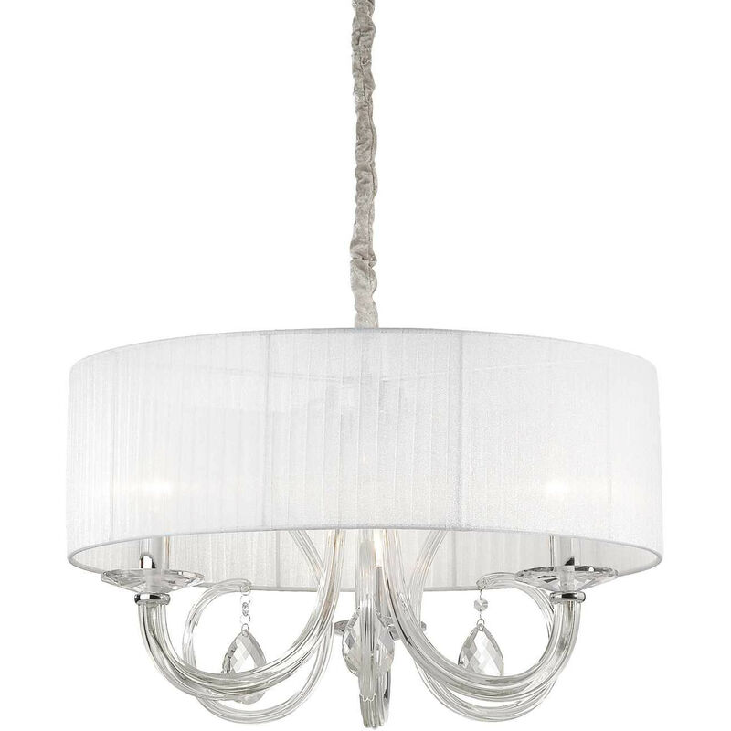 Ideal Lux Swan - Lámpara colgante de techo con 3 brazos y 3 luces, cromada, vidrio tres, E14
Ideal Lux Swan - Lámpara colgante de techo con 3 brazos y 3 luces, cromada, vidrio tres, E14
