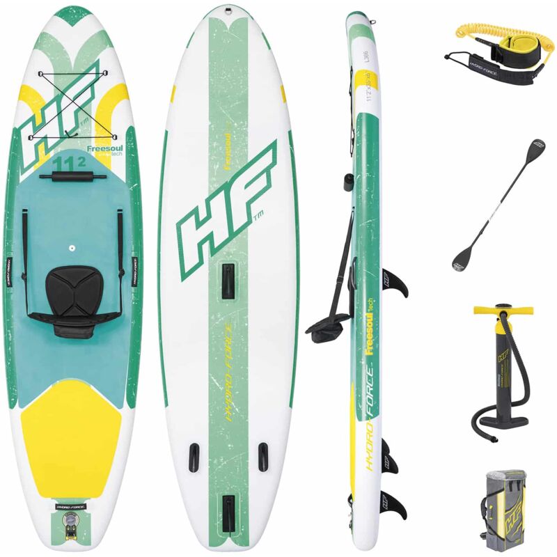 Tabla Paddle Surf Hinchable Hydro-Force Freesoul Tech 340x89x15 cm Con Remo, Asiento, Bomba y Bolsa - bestway
Tabla Paddle Surf Hinchable Hydro-Force Freesoul Tech 340x89x15 cm Con Remo, Asiento, Bomba y Bolsa - bestway