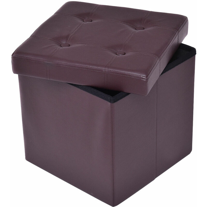 Taburete de Almacenamiento Plegable Asiento de Almacenaje Cubo Otomano Reposapiés de Sofá Marrón
Taburete de Almacenamiento Plegable Asiento de Almacenaje Cubo Otomano Reposapiés de Sofá Marrón