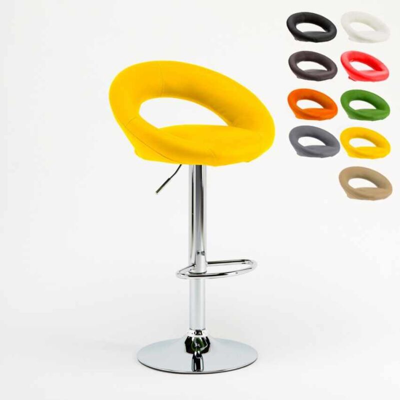 Superstool - Taburete de bar cocina alto fijo giratorio ajustable reposapiés Chicago | Amarillo
Superstool - Taburete de bar cocina alto fijo giratorio ajustable reposapiés Chicago | Amarillo