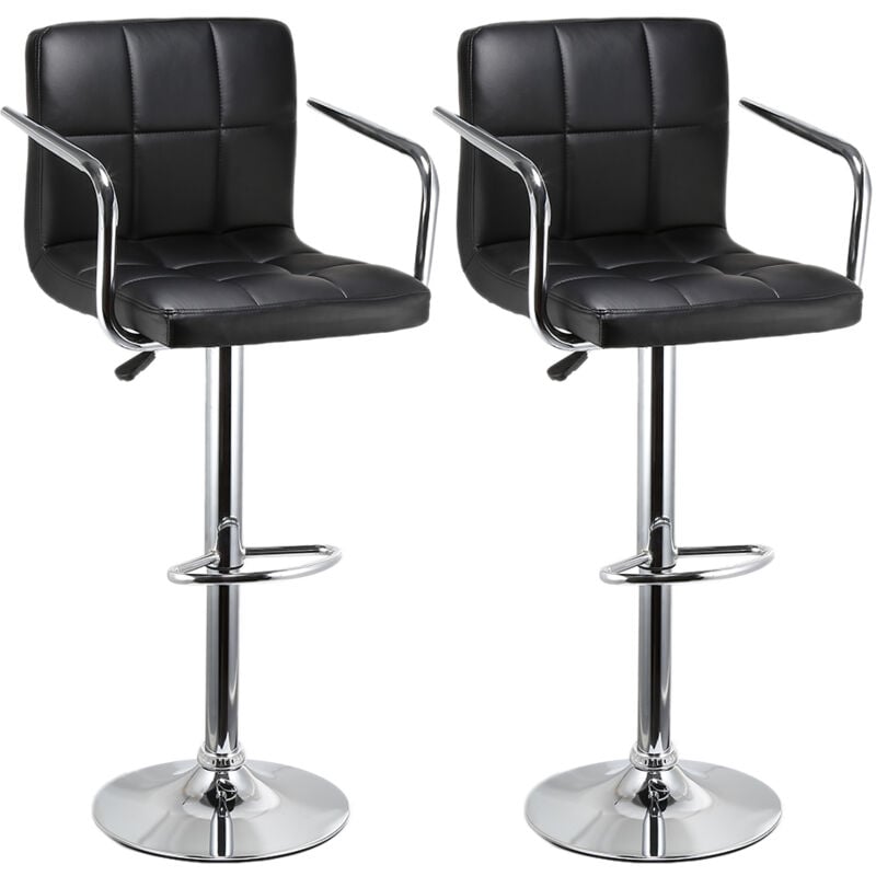 Taburete de bar conjunto de 2, silla de bar con respaldo en piel sintética Base y reposabrazos, ajustable Altura 58 cm - 78 cm
Taburete de bar conjunto de 2, silla de bar con respaldo en piel sintética Base y reposabrazos, ajustable Altura 58 cm - 78 cm