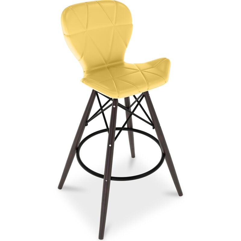 Privatefloor - Taburete de Bar Diseño Escandinavo Patas Madera Oscura - Laila Amarillo
Privatefloor - Taburete de Bar Diseño Escandinavo Patas Madera Oscura - Laila Amarillo