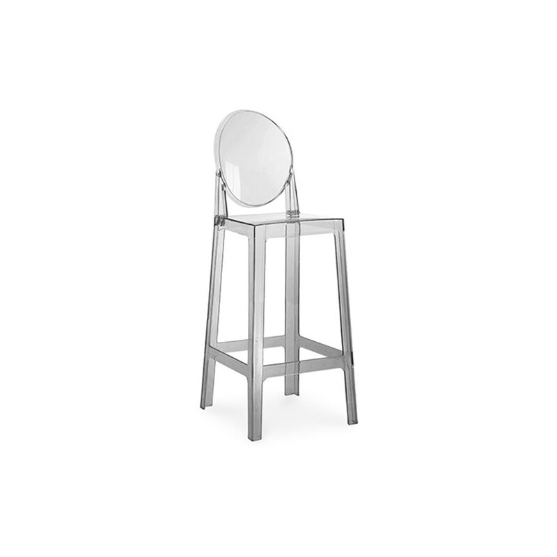 Taburete de bar con respaldo Victoria Queen - 75cm - Diseño Transparente Gris transparent PC, Plástico
Taburete de bar con respaldo Victoria Queen - 75cm - Diseño Transparente Gris transparent PC, Plástico
