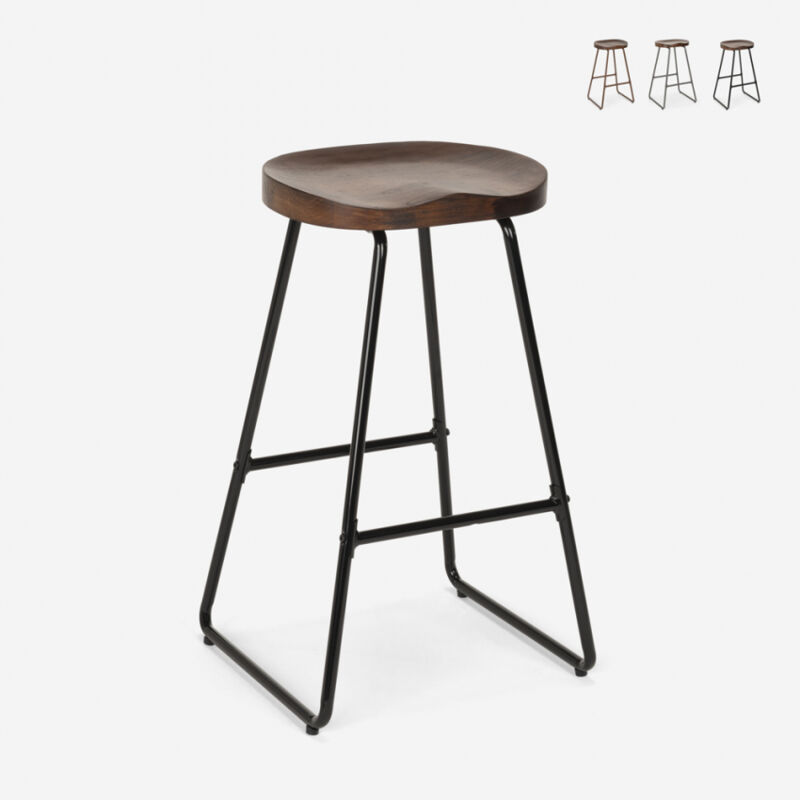 Taburete alto de diseño industrial para bares, cocinas, bares, restaurantes Carbon | Negro
Taburete alto de diseño industrial para bares, cocinas, bares, restaurantes Carbon | Negro