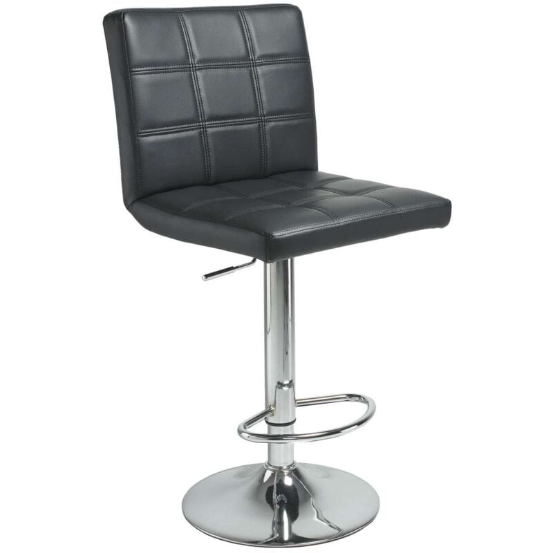Taburete giratorio tapizado capitoné Pub en colores blanco y negro 93-115 cm(alto)45 cm(ancho)45 cm(largo) Color Negro
Taburete giratorio tapizado capitoné Pub en colores blanco y negro 93-115 cm(alto)45 cm(ancho)45 cm(largo) Color Negro