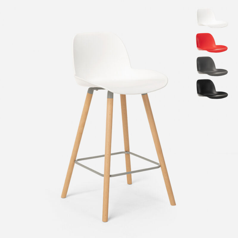 Taburete alto moderno Eiffel para bar y cocina diseño escandinavo Burj d65 | Blanco
Taburete alto moderno Eiffel para bar y cocina diseño escandinavo Burj d65 | Blanco