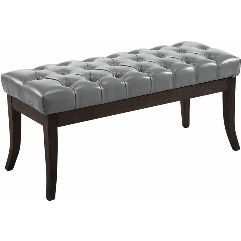 CLP - Taburete Recibidor Ramses En Madera Oscura Gris 100 cm