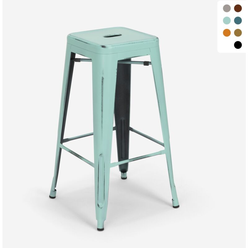 Taburete vintage de metal de diseño industrial para bar y cocina estilo Tolix Steel Stale | Azul
Taburete vintage de metal de diseño industrial para bar y cocina estilo Tolix Steel Stale | Azul
